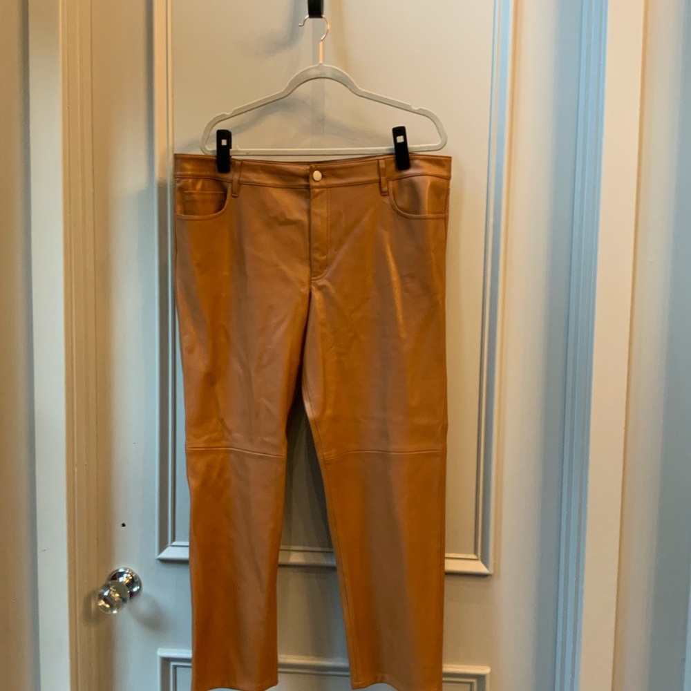 Faux leather pant great fall color